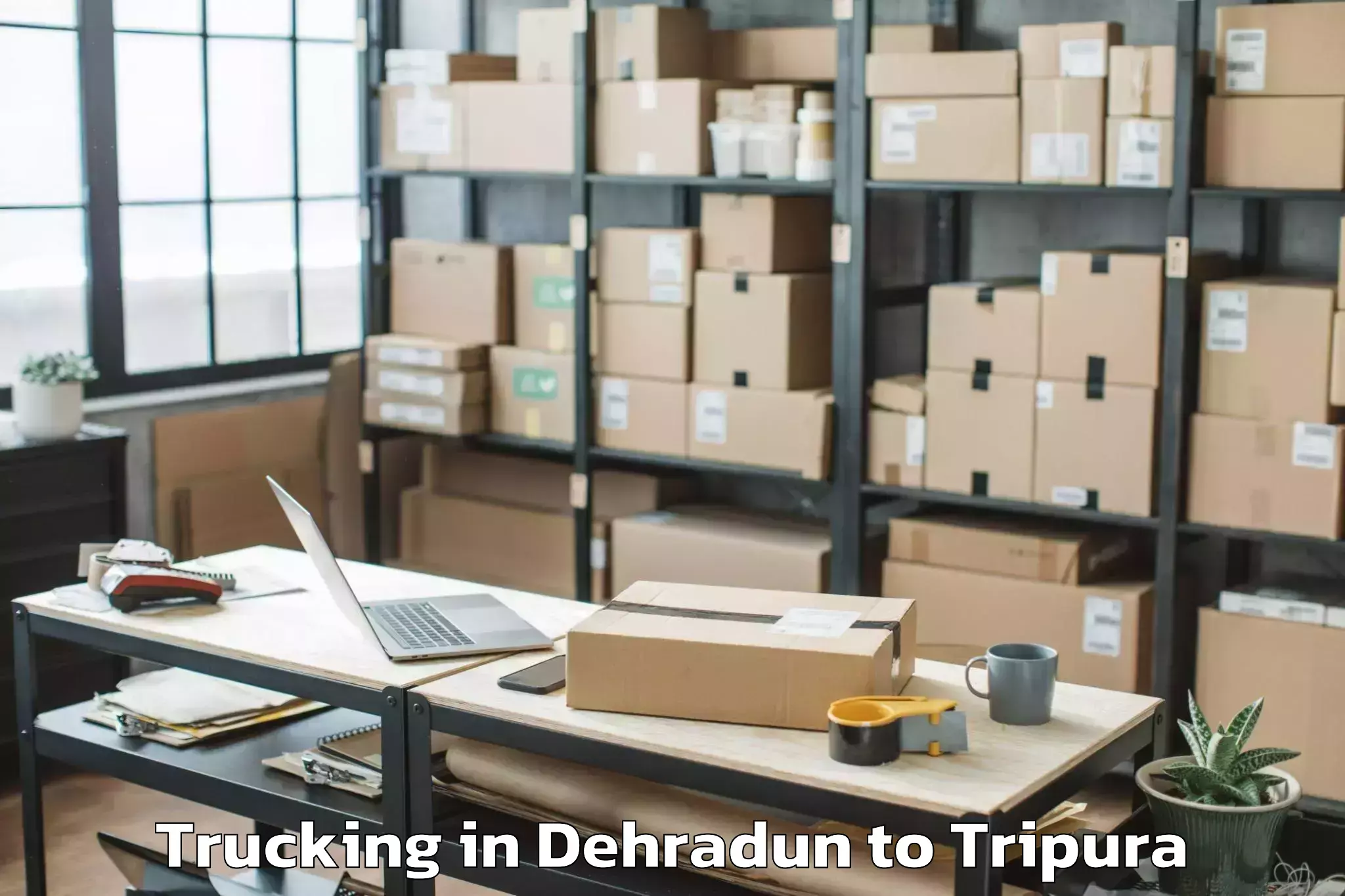 Get Dehradun to Hezamara Trucking